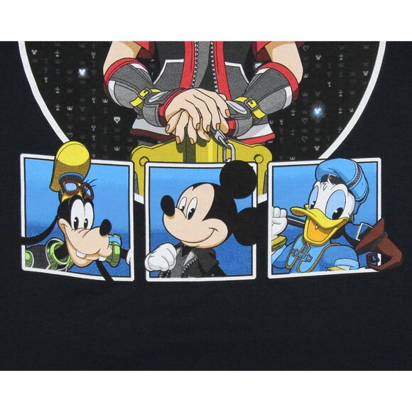Disney Kingdom Hearts III Men's Sora Mickey Mouse, Goofy, Donald Shirt New 2XL - Picture 2 of 3